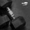 Wecare Fitness Rubber-Coated Chrome Handle 20 Lbs Dumbbells, Set of Two, Black, 2PK WC-2P-20LB-BK - alternate 7